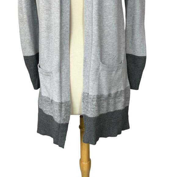 Peyton Primrose Long Cardigan Sweater Womens Small Gray Soft Warm - Picture 4 of 8
